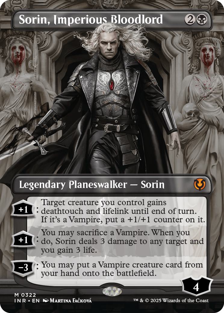 Sorin, Imperious Bloodlord [322] [Borderless] [Innistrad Remastered] [Non-Foil]