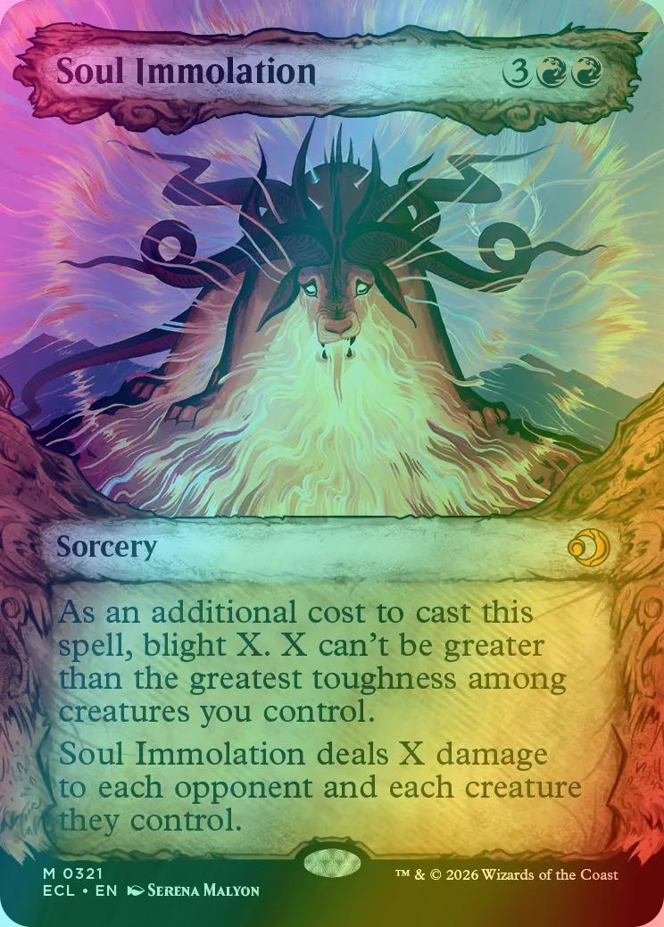 Soul Immolation [321] [Fable Frame] [Lorwyn Eclipsed] [Foil]
