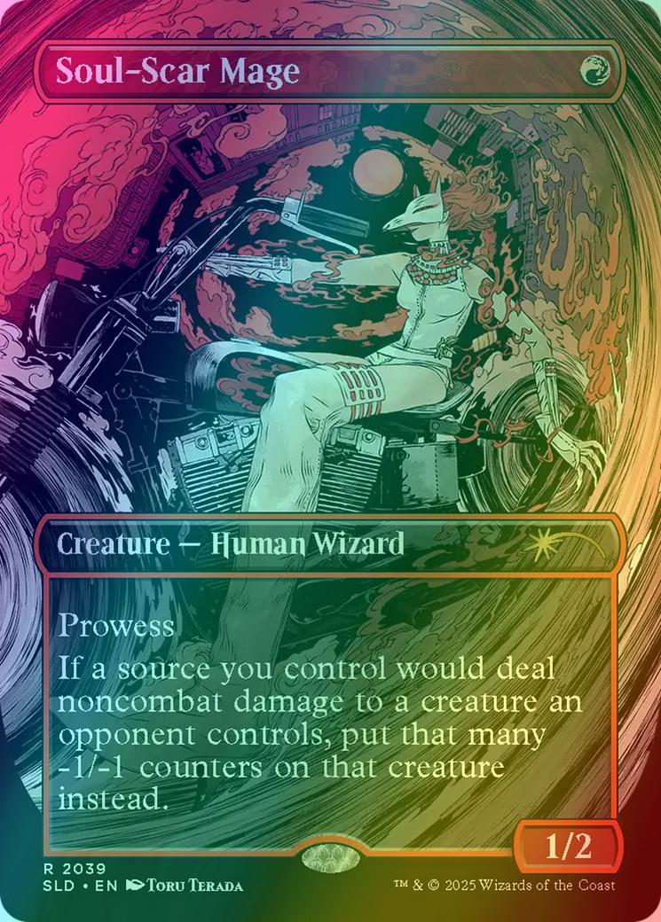 Soul-Scar Mage [2039] [Borderless] [VROOM] [Secret Lair Drop] [Foil]