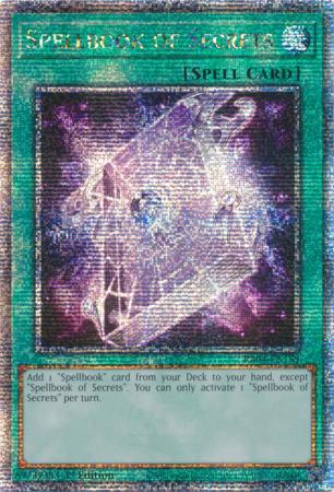 Spellbook of Secrets - RA04-EN189 - Quarter Century Secret Rare - 1st Edition