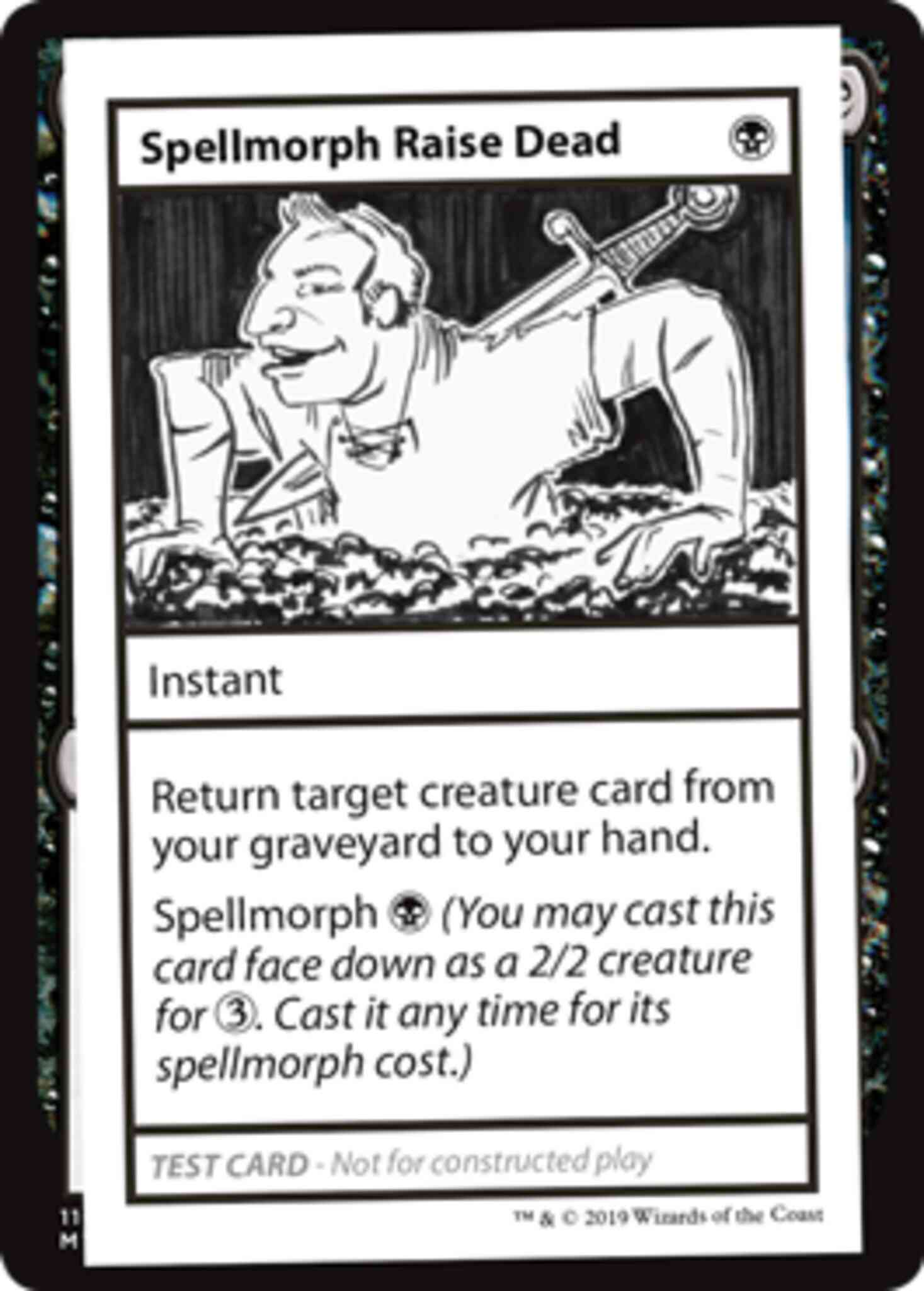 Spellmorph Raise Dead - No Symbol [46] [Mystery Booster Playtest Cards 2021] [Non-Foil]