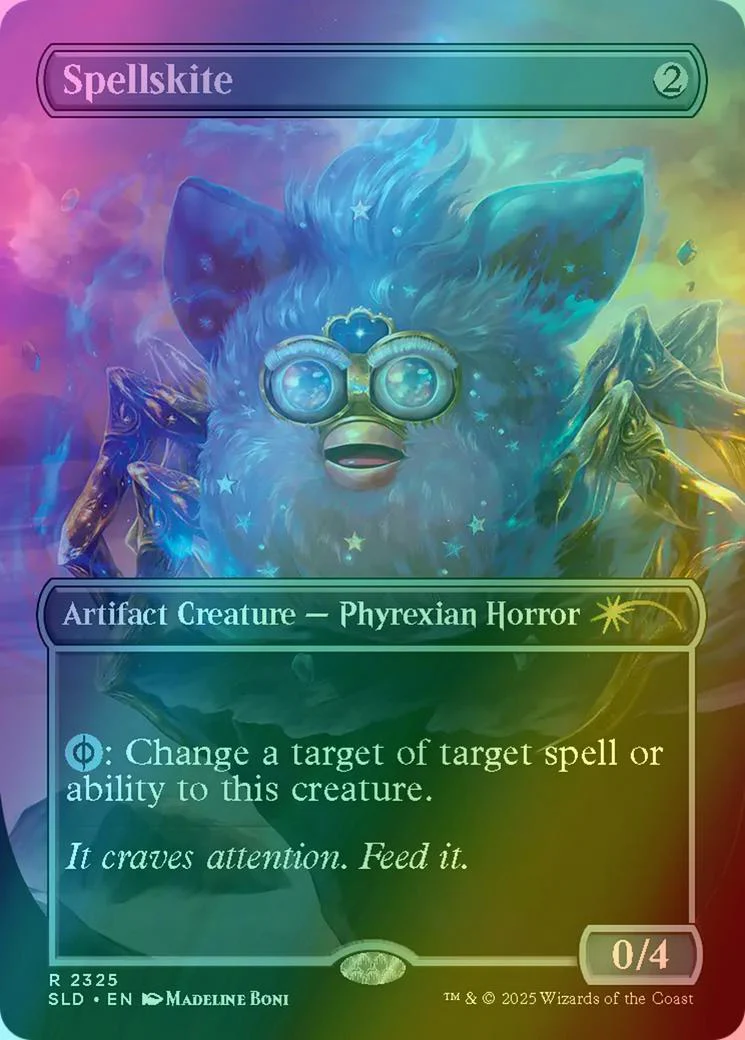 Spellskite [2325] [Borderless] [Furby: The OddBodies] [Secret Lair Drop] [Rainbow Foil]