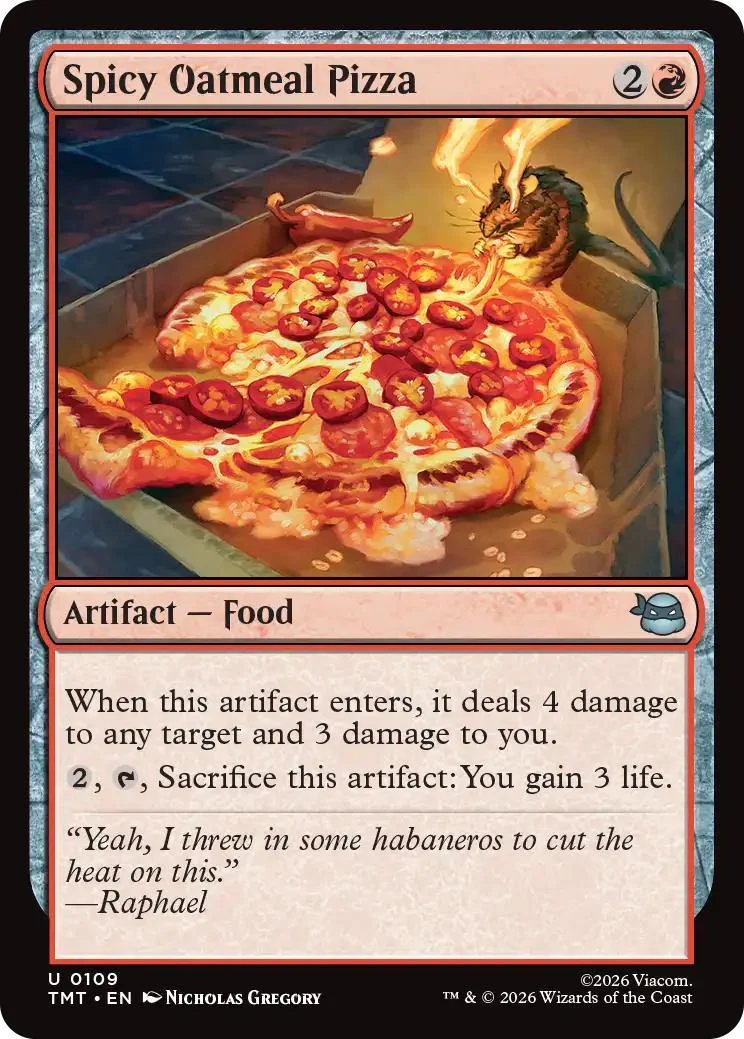 Spicy Oatmeal Pizza [109] [Teenage Mutant Ninja Turtles] [Non-Foil]