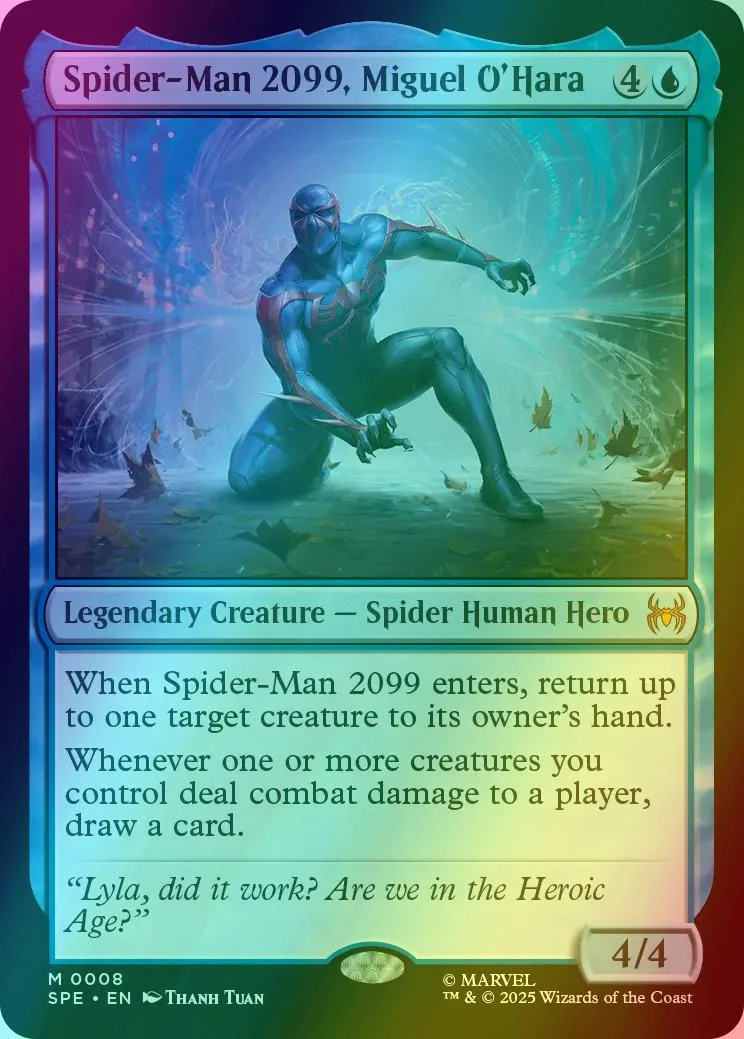 Spider-Man 2099, Miguel O'Hara [8] [Marvel's Spider-Man Eternal] [Foil]