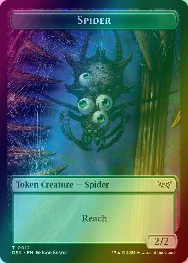 Spider Token (12) // Toy Token (07) [Duskmourn: House of Horror: Tokens] [Foil]