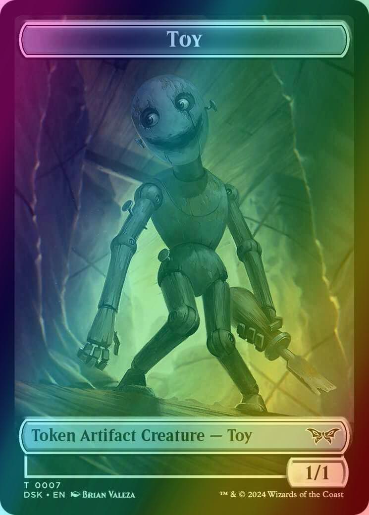 Spider Token (12) // Toy Token (07) [Duskmourn: House of Horror: Tokens] [Foil] - Image 2