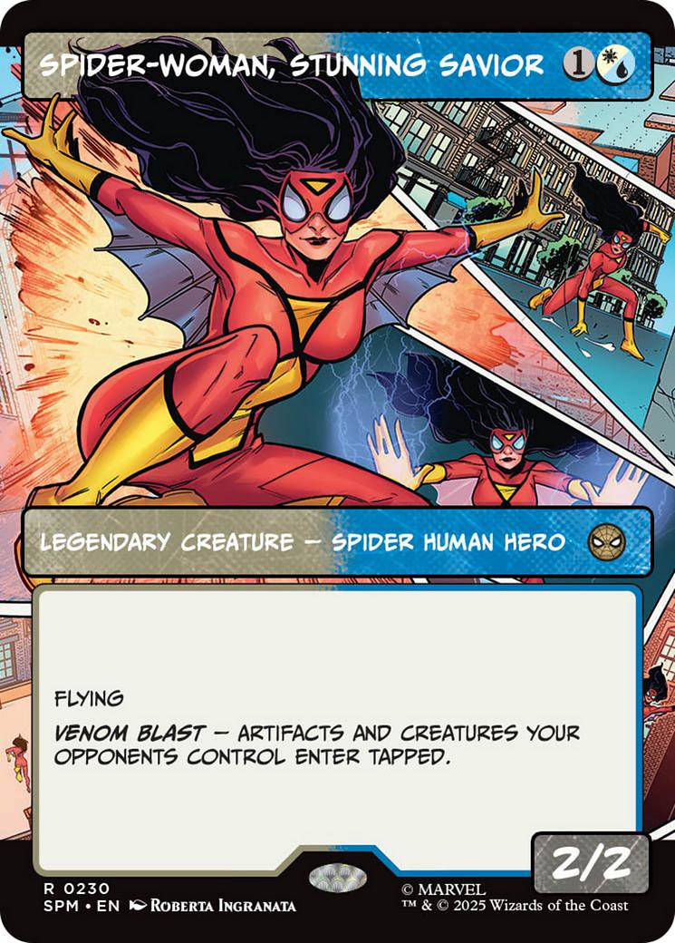 Spider-Woman, Stunning Savior [230] [Borderless] [Panel] [Marvel's Spider-Man] [Non-Foil]