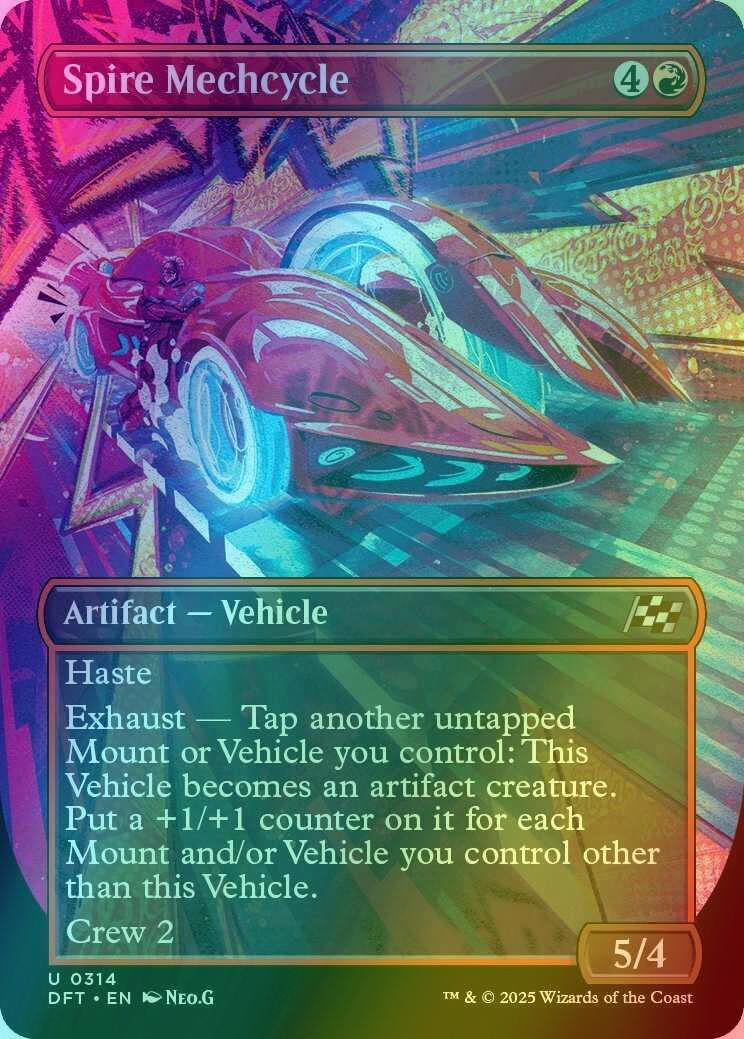 Spire Mechcycle [314] [Borderless] [Revved Up] [Aetherdrift] [Foil]