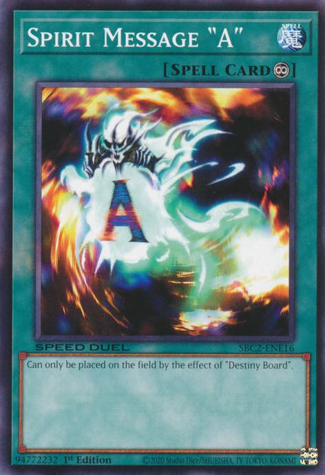 Spirit Message "A" - SBC2-ENE16 - Common - 1st Edition