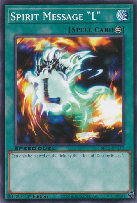 Spirit Message "L" - SBC2-ENE17 - Common - 1st Edition