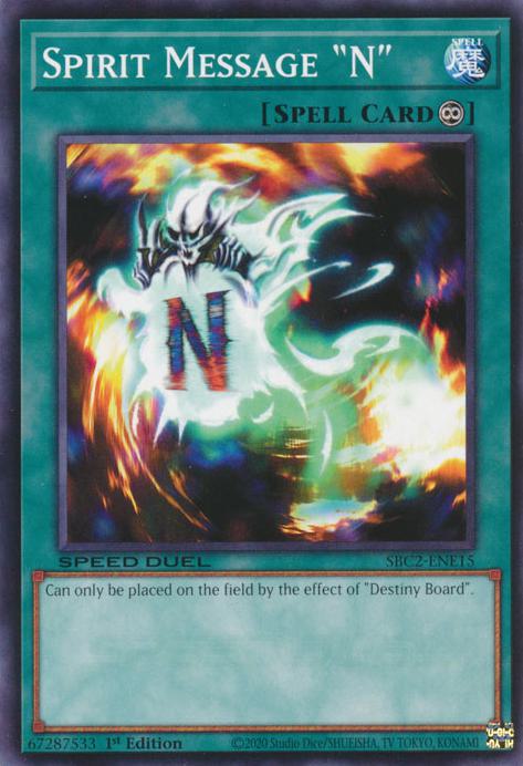 Spirit Message "N" - SBC2-ENE15 - Common - 1st Edition