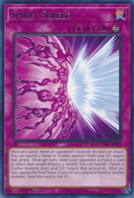 Spirit Shield - MZTM-EN035 - Rare - 1st Edition