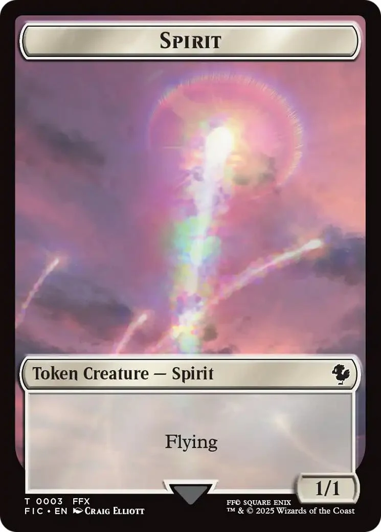 Spirit Token (03) // Squid Token (05) [FINAL FANTASY: Commander: Tokens] [Non-Foil]