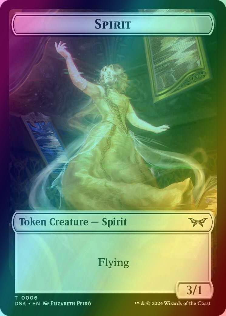 Spirit Token (06) // Treasure Token (15) [Duskmourn: House of Horror: Tokens] [Foil]