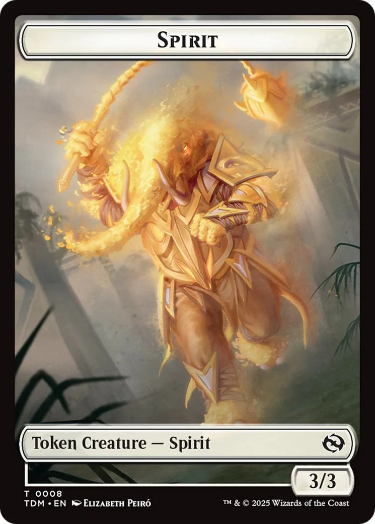 Spirit Token (08) // Spirit Token (09) [Tarkir: Dragonstorm: Tokens] [Non-Foil]