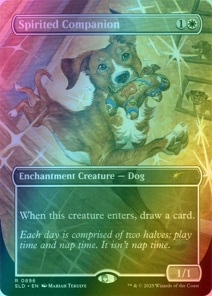 Spirited Companion [0896] [Dogs Are Better Than Cats] [Secret Lair Drop] [Foil]