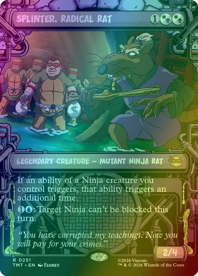 Splinter, Radical Rat [251] [Sewer Frame] [Teenage Mutant Ninja Turtles] [Foil]