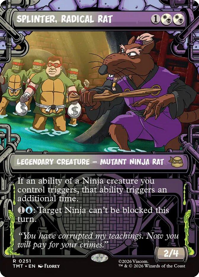 Splinter, Radical Rat [251] [Sewer Frame] [Teenage Mutant Ninja Turtles] [Non-Foil]