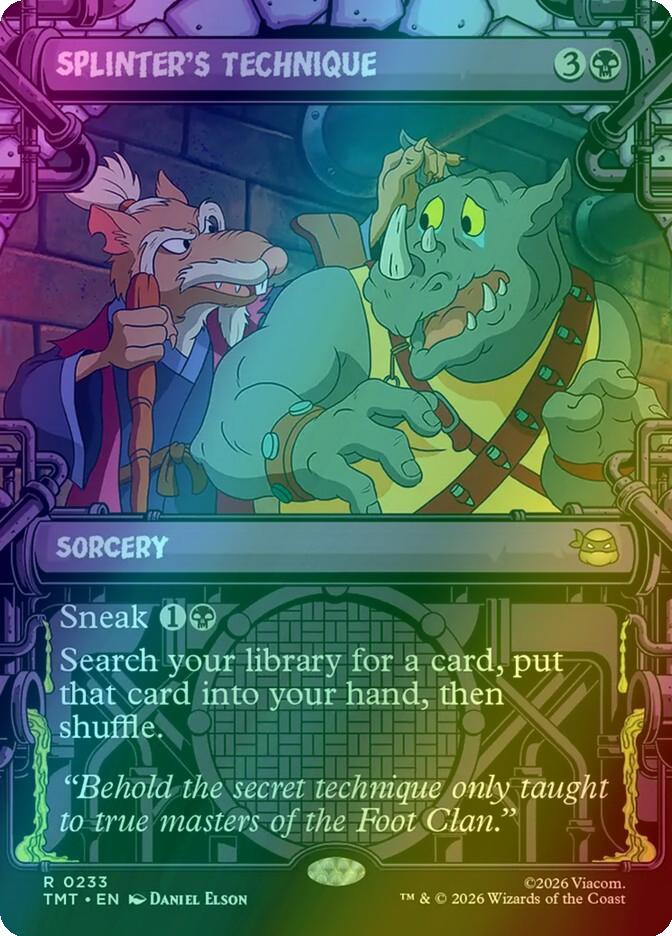 Splinter's Technique [233] [Sewer Frame] [Teenage Mutant Ninja Turtles] [Foil]