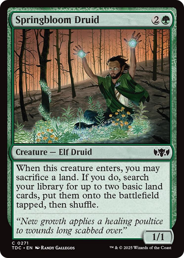 Springbloom Druid [271] [Tarkir: Dragonstorm: Commander] [Non-Foil]
