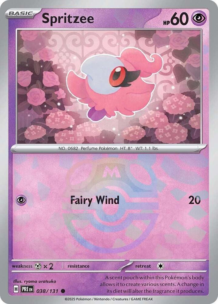 Spritzee - Master Ball Pattern - 038/131 - Common [sv085-038] [Reverse Holo]