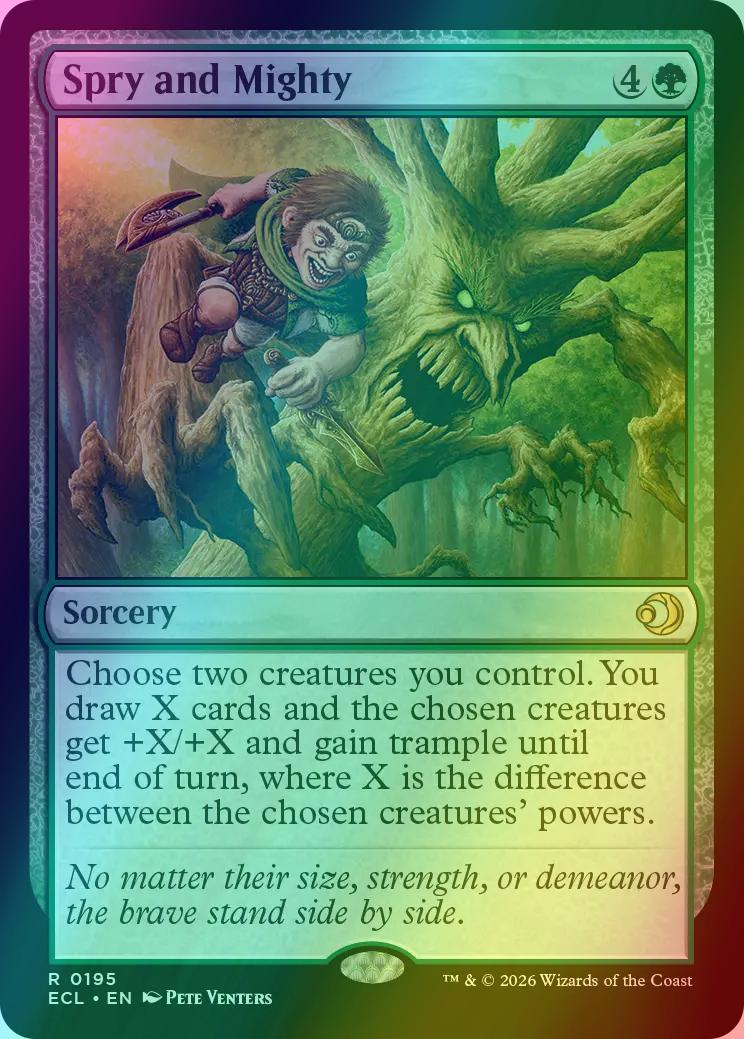 Spry and Mighty [195] [Lorwyn Eclipsed] [Foil]