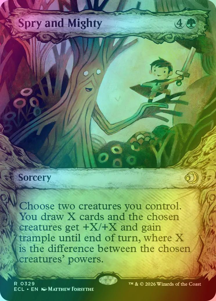 Spry and Mighty [329] [Fable Frame] [Lorwyn Eclipsed] [Foil]