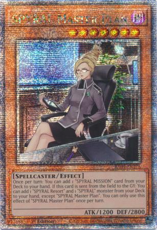 SPYRAL Master Plan - RA04-EN276 - Quarter Century Secret Rare - 1st Edition