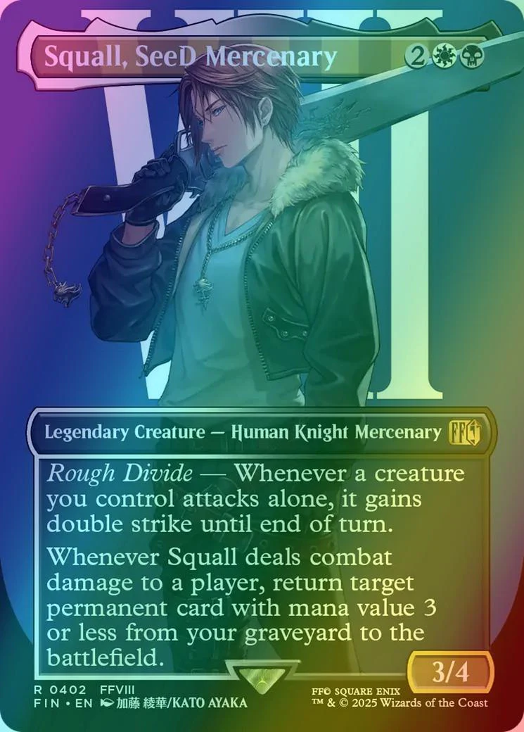 Squall, SeeD Mercenary [402] [Borderless] [Character] [FINAL FANTASY] [Foil]