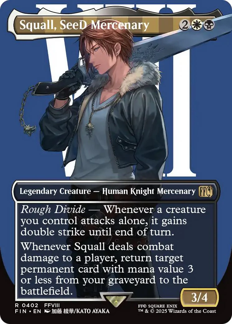 Squall, SeeD Mercenary [402] [Borderless] [Character] [FINAL FANTASY] [Non-Foil]