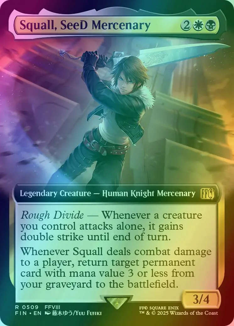 Squall, SeeD Mercenary [509] [Extended Art] [FINAL FANTASY] [Foil]