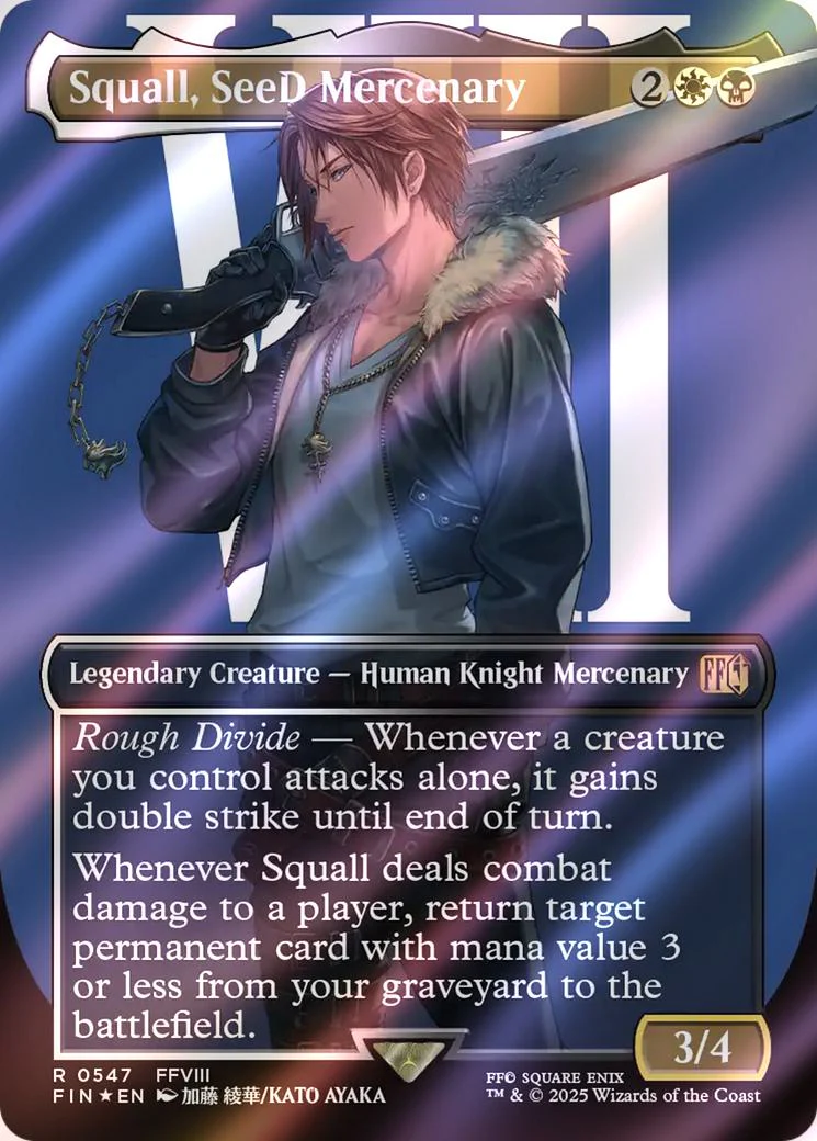 Squall, SeeD Mercenary [547] [Borderless] [Character] [FINAL FANTASY] [Surge Foil]