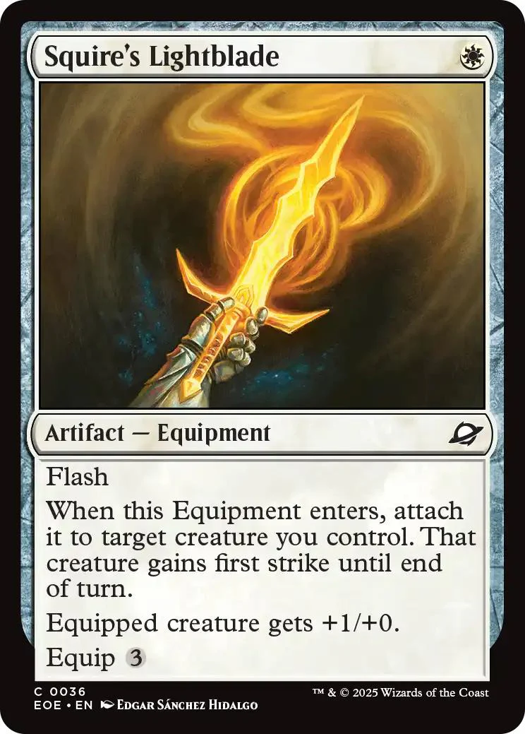 Squire's Lightblade [36] [Edge of Eternities] [Non-Foil]