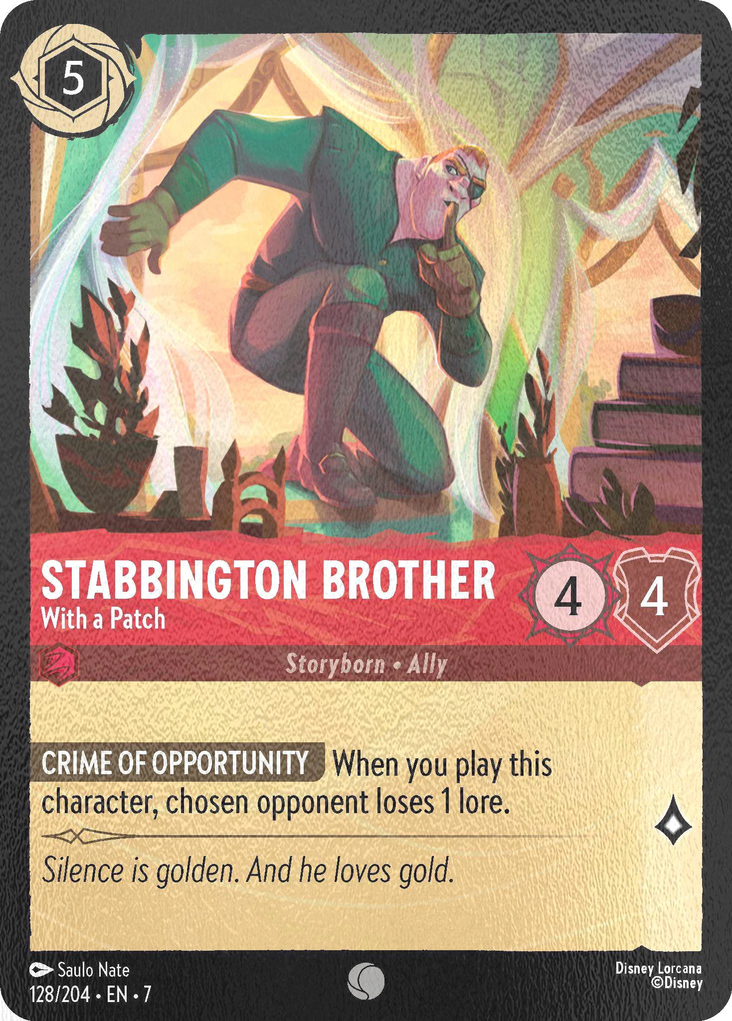 Stabbington Brother - With a Patch - 128/204 [Archazia's Island] [Cold Foil]