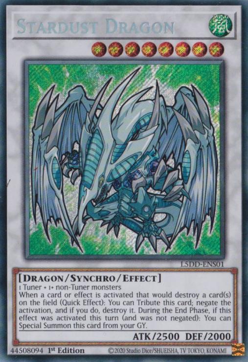 Stardust Dragon - L5DD-ENS01 - Secret Rare - 1st Edition