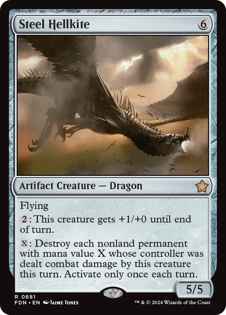 Steel Hellkite [681] [Foundations] [Non-Foil]
