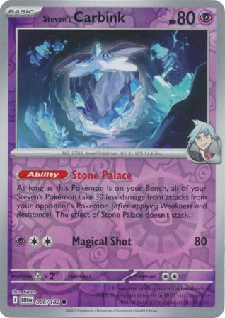 Steven's Carbink - 086/182 - Common [sv10-086] [Reverse Holo]