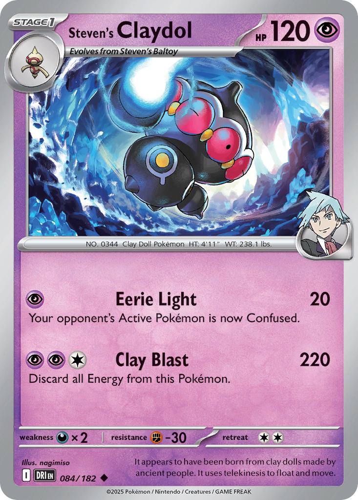Steven's Claydol - 084/182 - Uncommon [sv10-084] [Non-Holo]