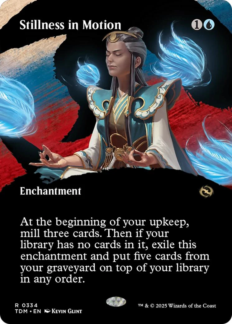 Stillness in Motion [334] [Borderless] [Clan] [Tarkir: Dragonstorm] [Non-Foil]