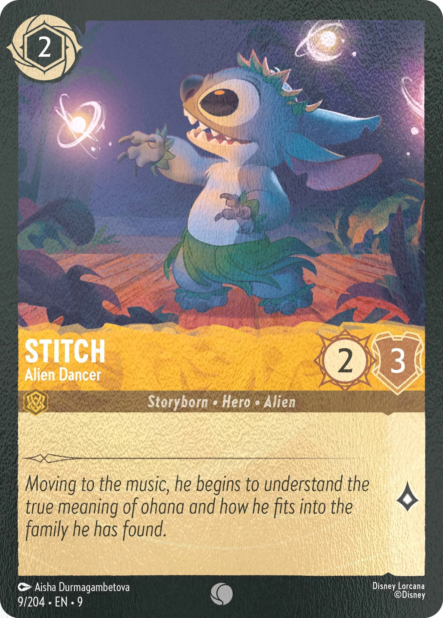 Stitch - Alien Dancer - 9/204 [Fabled] [Cold Foil]
