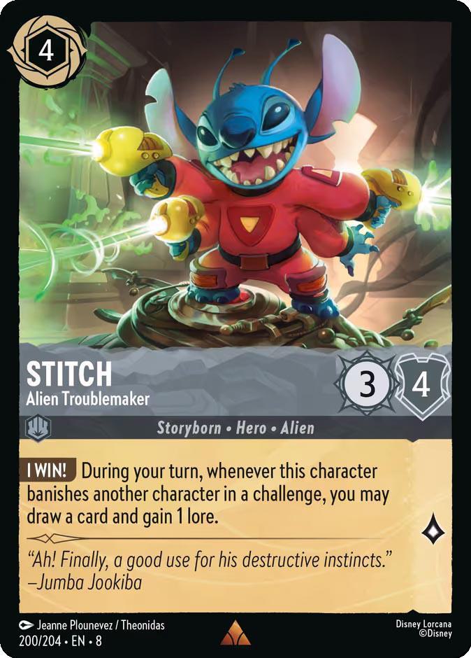 Stitch - Alien Troublemaker - 200/204 [Reign of Jafar] [Non-Foil]