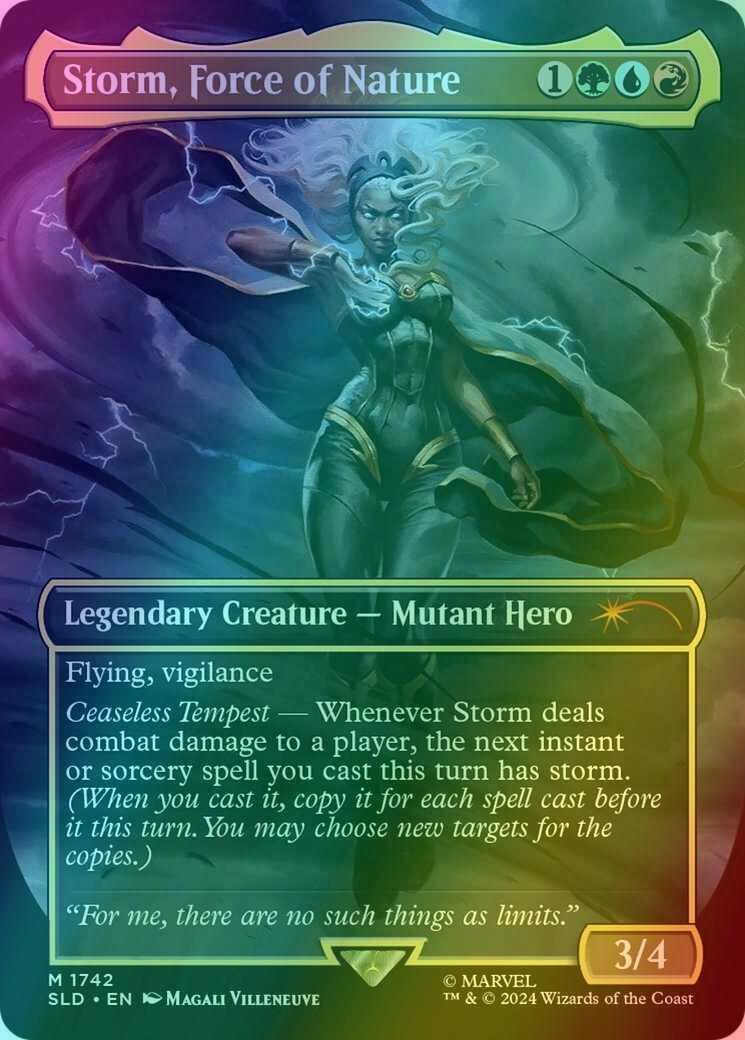 Storm, Force of Nature [1742] [Borderless] [Marvel's Storm] [Secret Lair Drop] [Foil]