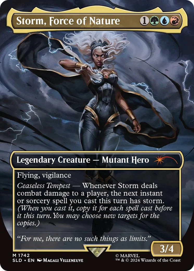 Storm, Force of Nature [1742] [Borderless] [Marvel's Storm] [Secret Lair Drop] [Non-Foil]