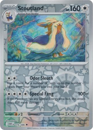 Stoutland - 076/086 - Uncommon [sv105w-076] [Reverse Holo]