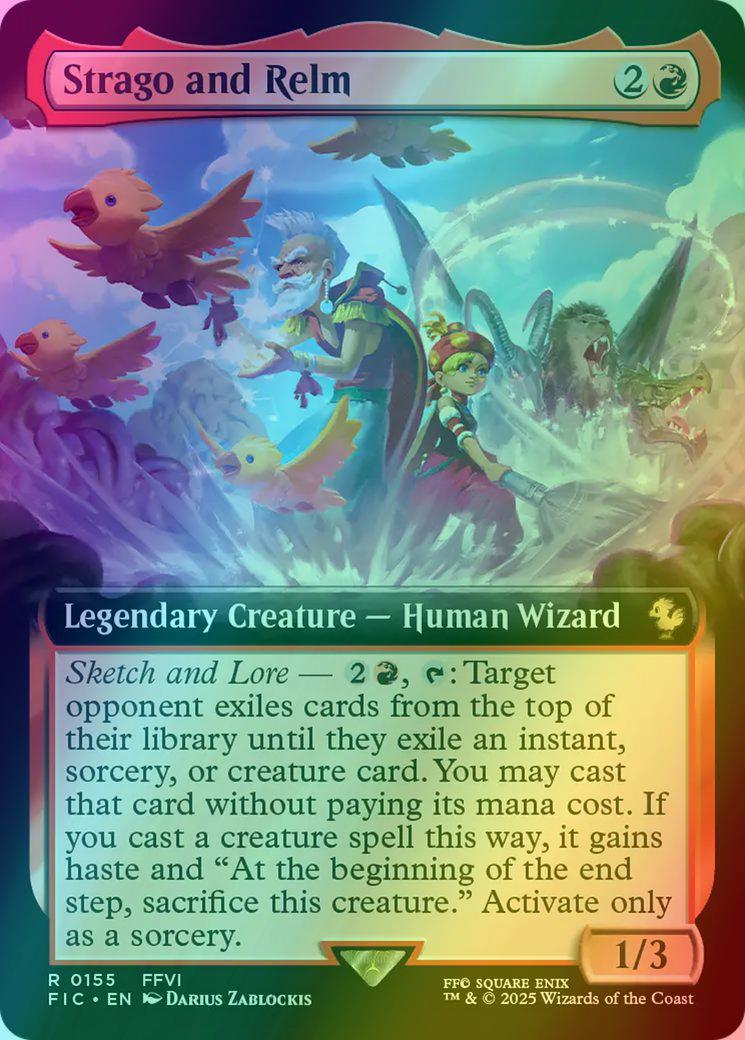 Strago and Relm [155] [Extended Art] [FINAL FANTASY: Commander] [Foil]