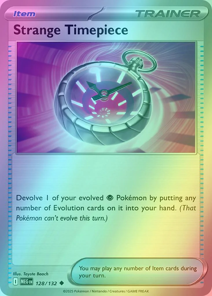 Strange Timepiece - 128/132 - Uncommon [me01-128] [Reverse Holo]