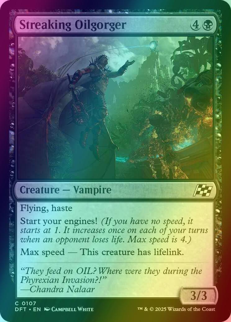 Streaking Oilgorger [107] [Aetherdrift] [Foil]