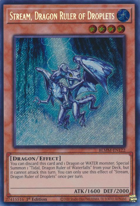 Stream, Dragon Ruler of Droplets - BLMM-EN122 - Secret Rare - 1st Edition