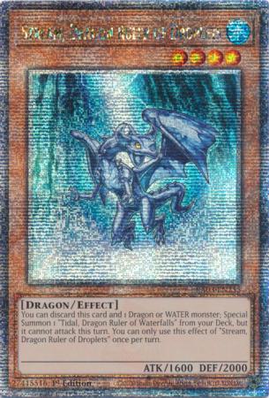 Stream, Dragon Ruler of Droplets - RA03-EN255 - Quarter Century Secret Rare - 1st Edition