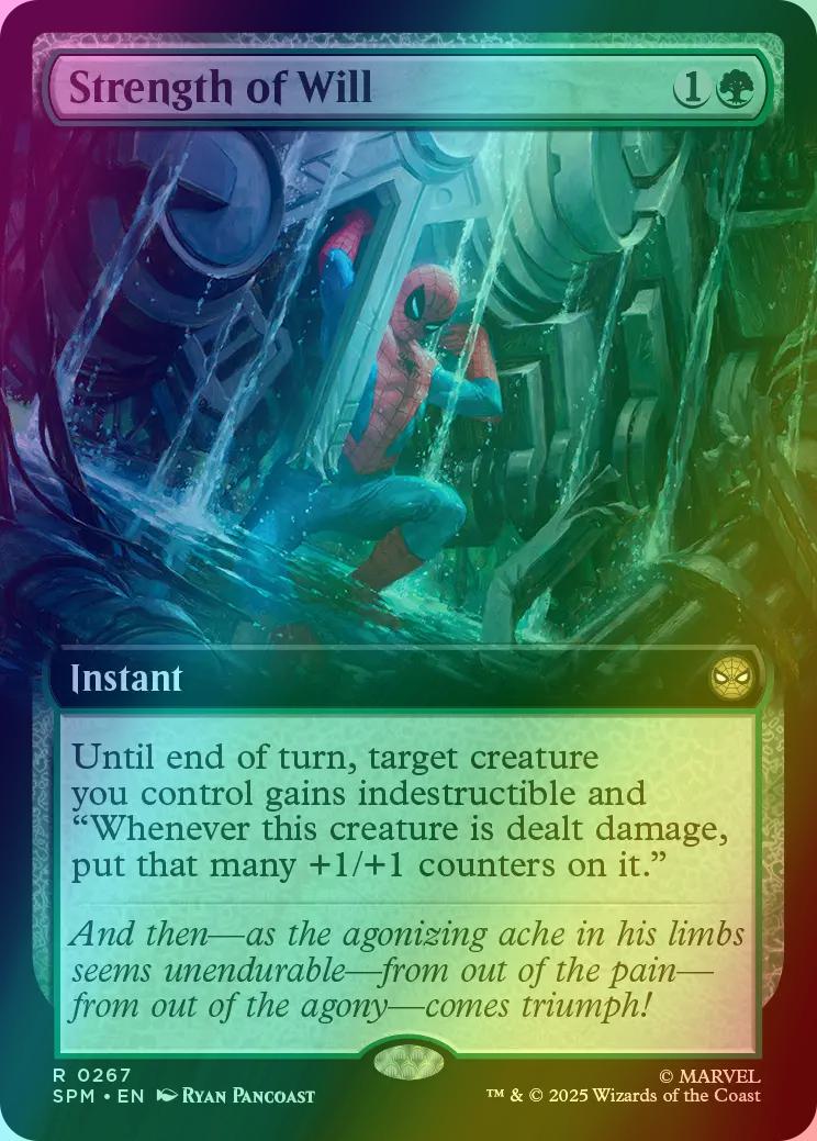 Strength of Will [267] [Extended Art] [Marvel's Spider-Man] [Foil]